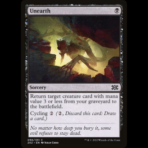 MTG Unearth Double Masters 2022 2x2#96