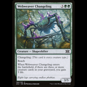 MTG Webweaver Changeling Double Masters 2022 2x2#164