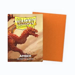 Dragon Shield Amber Matte 100 Sleeves