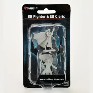 MTG Elf Fighter & Elf Cleric Miniatura WizKids D&D