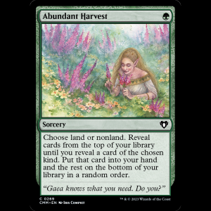 MTG Abundant Harvest Commander Masters cmm#269
