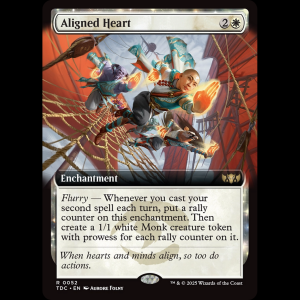 MTG Aligned Heart Tarkir: Dragonstorm Commander tdc#52