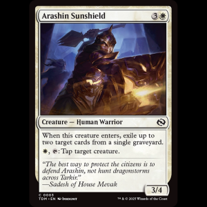MTG Arashin Sunshield Tarkir: Dragonstorm tdm#3