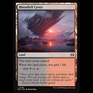 MTG Bloodfell Caves Tarkir: Dragonstorm tdm#250