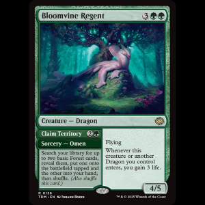 MTG Bloomvine Regent // Claim Territory Tarkir: Dragonstorm tdm#136