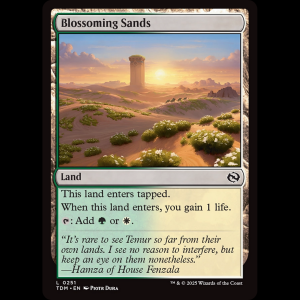 MTG Blossoming Sands Tarkir: Dragonstorm tdm#251