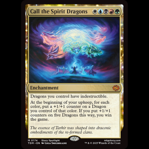 MTG Call the Spirit Dragons Tarkir: Dragonstorm tdm#174