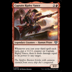MTG Captain Ripley Vance Commander Masters cmm#209