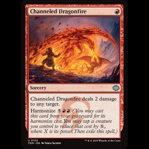 MTG Channeled Dragonfire Tarkir: Dragonstorm tdm#102