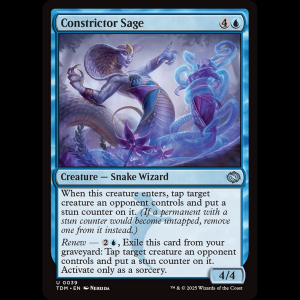 MTG Constrictor Sage Tarkir: Dragonstorm tdm#39