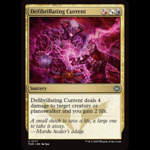 MTG Defibrillating Current Tarkir: Dragonstorm tdm#177