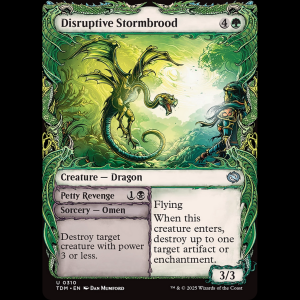 MTG Disruptive Stormbrood // Petty Revenge Tarkir: Dragonstorm tdm#310