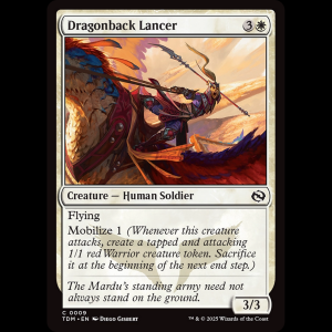 MTG Dragonback Lancer Tarkir: Dragonstorm tdm#9