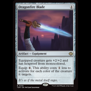 MTG Dragonfire Blade Tarkir: Dragonstorm tdm#240