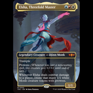 MTG Elsha, Threefold Master Tarkir: Dragonstorm Commander tdc#2