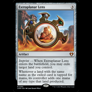 MTG Extraplanar Lens Commander Masters cmm#381