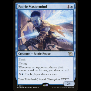 MTG Faerie Mastermind March of the Machine mom#58