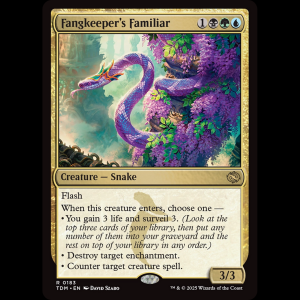 MTG Fangkeeper's Familiar Tarkir: Dragonstorm tdm#183