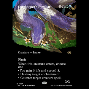 MTG Fangkeeper's Familiar Tarkir: Dragonstorm tdm#357