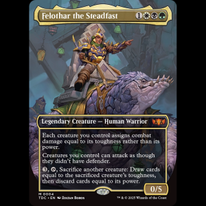 MTG Felothar the Steadfast Tarkir: Dragonstorm Commander tdc#4