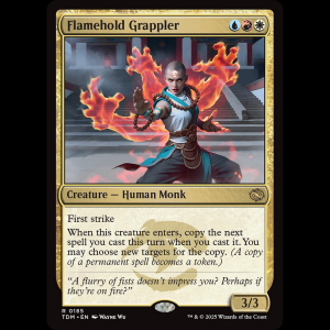 MTG Flamehold Grappler Tarkir: Dragonstorm tdm#185