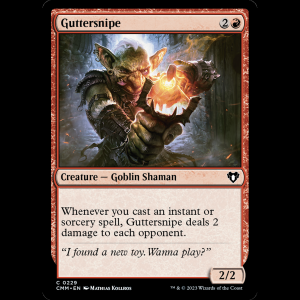 MTG Guttersnipe Commander Masters cmm#229