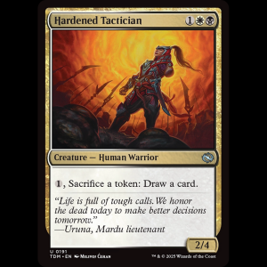 MTG Hardened Tactician Tarkir: Dragonstorm tdm#191