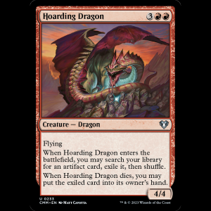 MTG Hoarding Dragon Commander Masters cmm#233