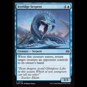 MTG Iceridge Serpent Tarkir: Dragonstorm tdm#49
