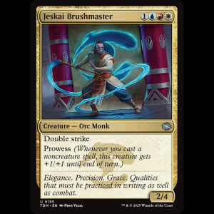 MTG Jeskai Brushmaster Tarkir: Dragonstorm tdm#195