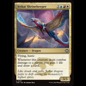 MTG Jeskai Shrinekeeper Tarkir: Dragonstorm tdm#197