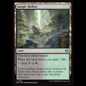 MTG Jungle Hollow Tarkir: Dragonstorm tdm#258