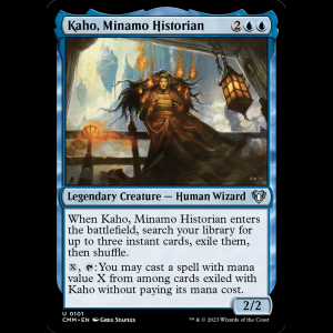 MTG Kaho, Minamo Historian Commander Masters cmm#101