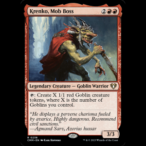 MTG Krenko, Mob Boss Commander Masters cmm#238