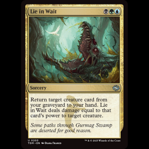 MTG Lie in Wait Tarkir: Dragonstorm tdm#203