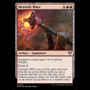 MTG Meteoric Mace Commander Masters cmm#243