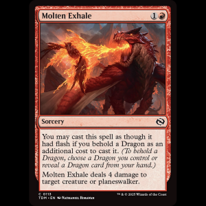 MTG Molten Exhale Tarkir: Dragonstorm tdm#113