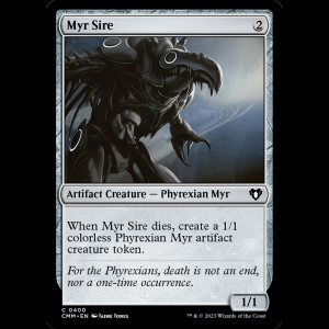 MTG Myr Sire Commander Masters cmm#400