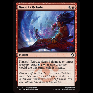 MTG Narset's Rebuke Tarkir: Dragonstorm tdm#114