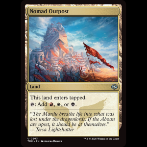 MTG Nomad Outpost Tarkir: Dragonstorm tdm#263