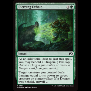 MTG Piercing Exhale Tarkir: Dragonstorm tdm#151