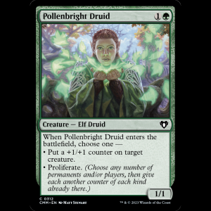 MTG Pollenbright Druid Commander Masters cmm#312