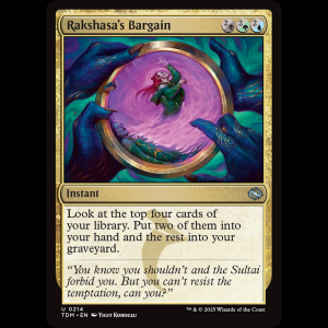 MTG Rakshasa's Bargain Tarkir: Dragonstorm tdm#214