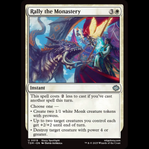 MTG Rally the Monastery Tarkir: Dragonstorm tdm#19