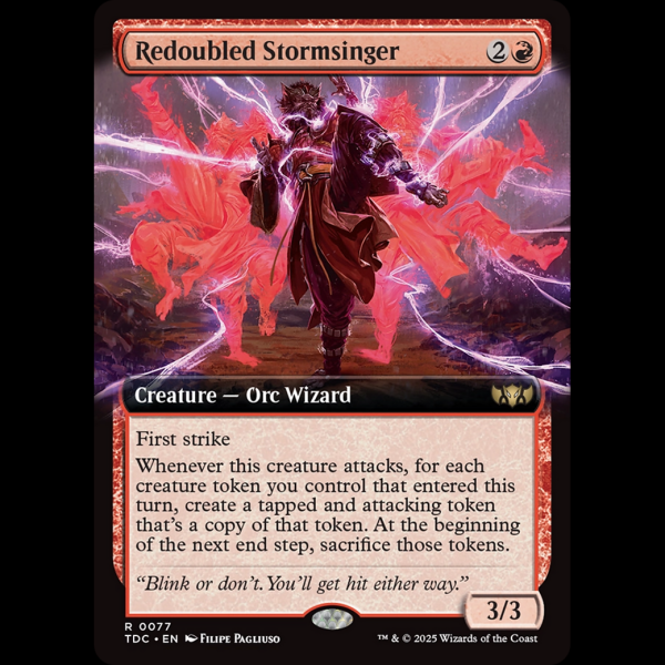MTG Redoubled Stormsinger Tarkir: Dragonstorm Commander tdc#77 - Madtoyz