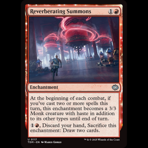 MTG Reverberating Summons Tarkir: Dragonstorm tdm#117
