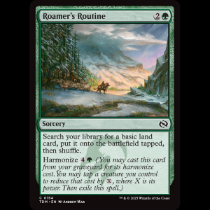 MTG Roamer's Routine Tarkir: Dragonstorm tdm#154