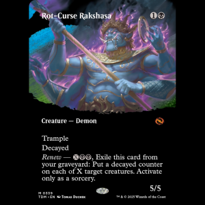 MTG Rot-Curse Rakshasa Tarkir: Dragonstorm tdm#339