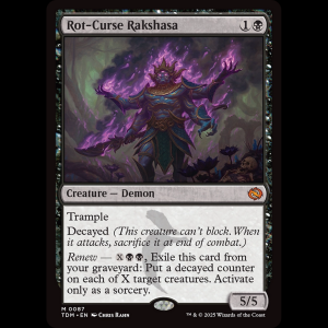 MTG Rot-Curse Rakshasa Tarkir: Dragonstorm tdm#87