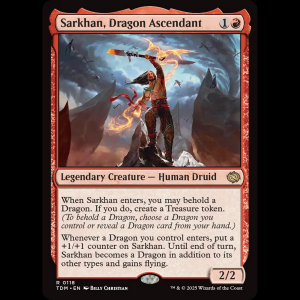 MTG Sarkhan, Dragon Ascendant Tarkir: Dragonstorm tdm#118